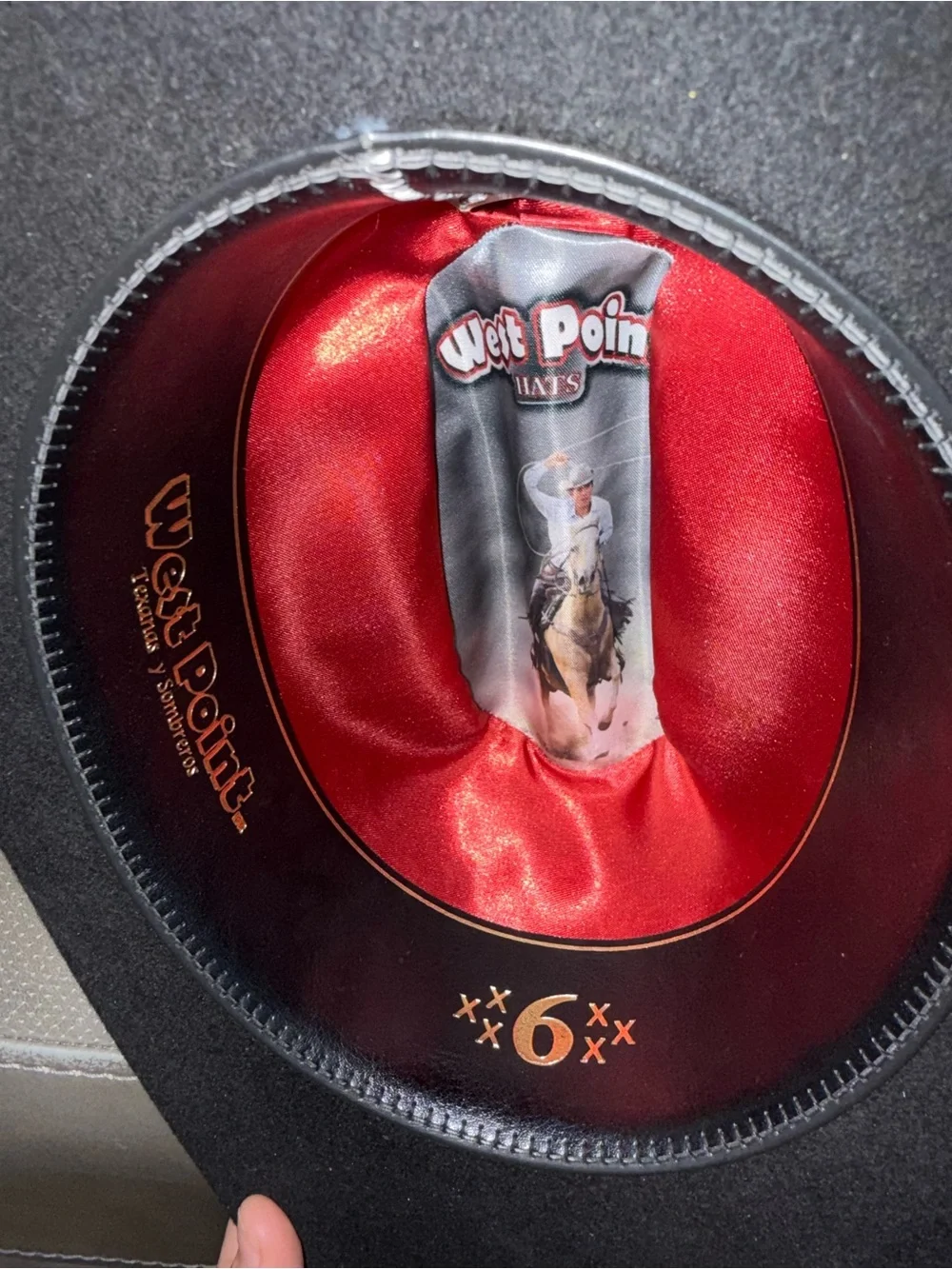 Men's Black Felt Cowboy Hat